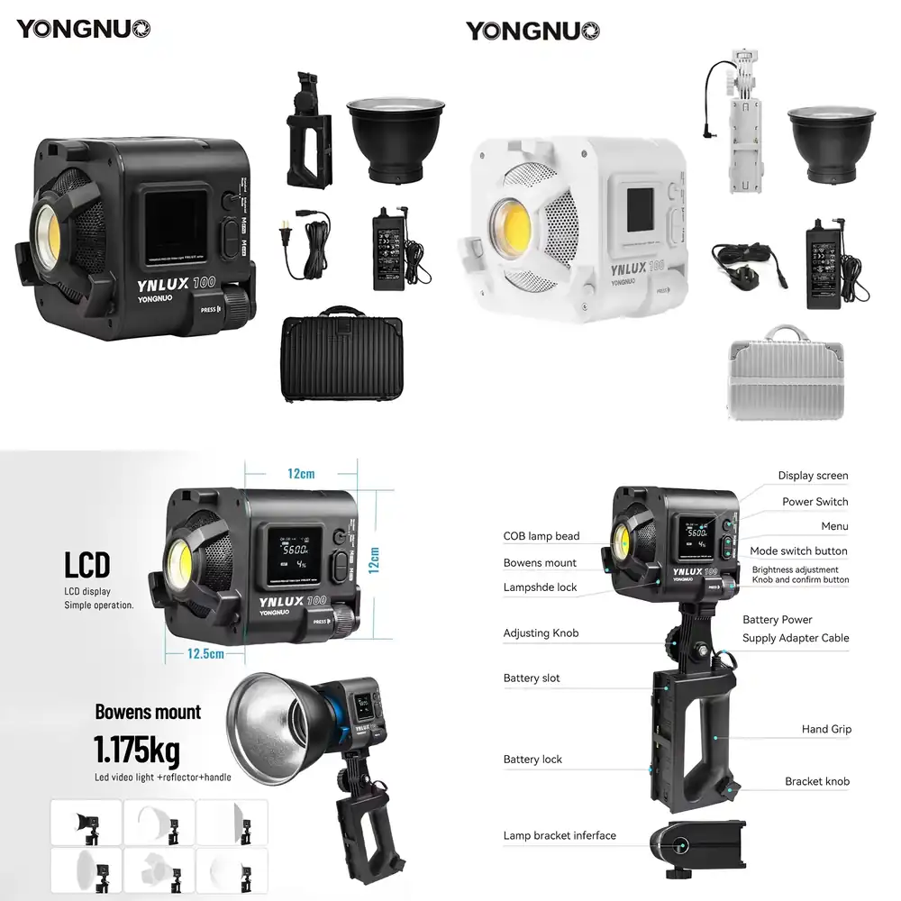 Photography Lighting - YONGNUO YNLUX100 100W 3200K-5600K Luce LED