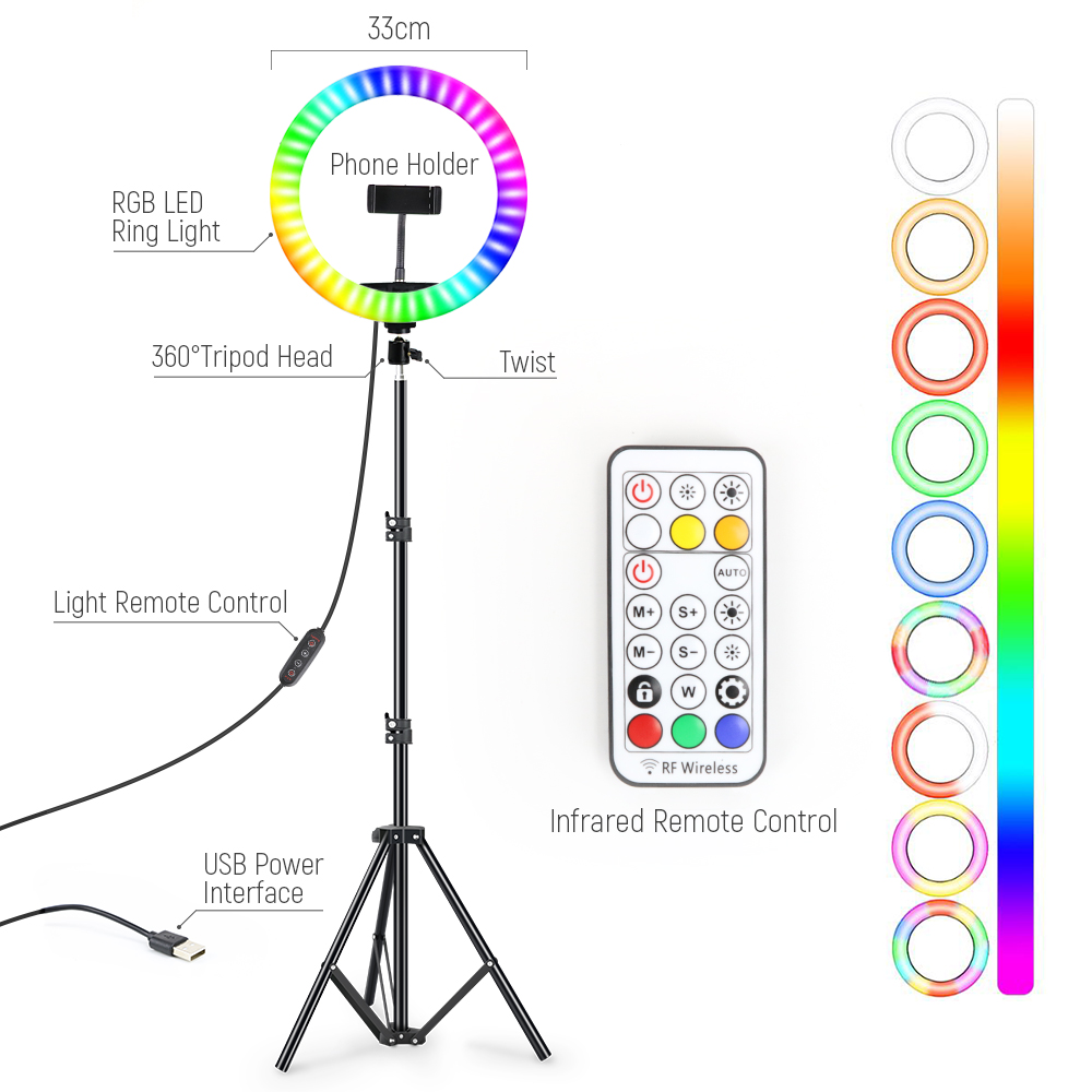 Photography Lighting Overhead - Anello luminoso per selfie a led