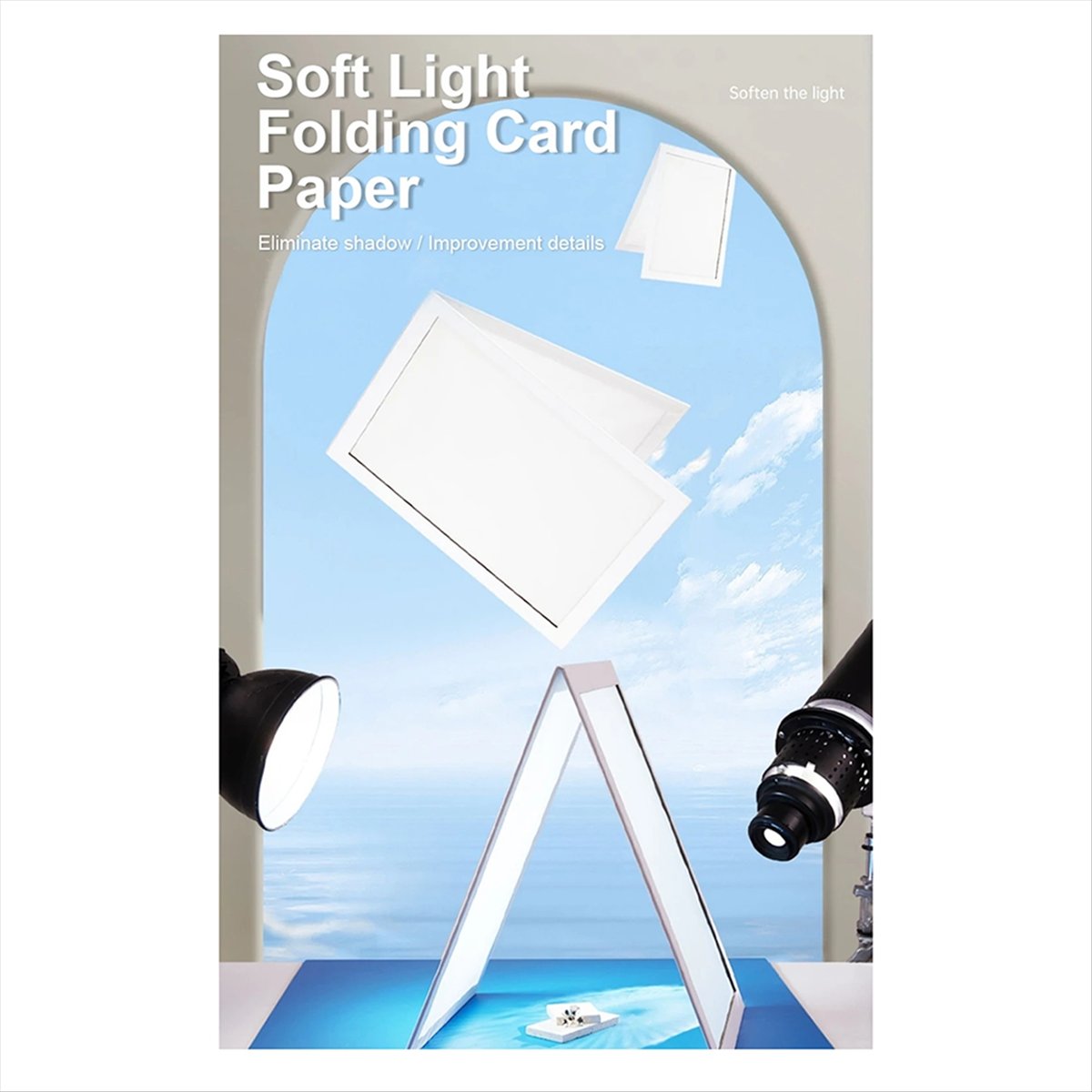Jewelry Photography Lighting Kit - AU47-Diffusore Fotografico Pieghevole SoftBox Schermo Multifunzionale
