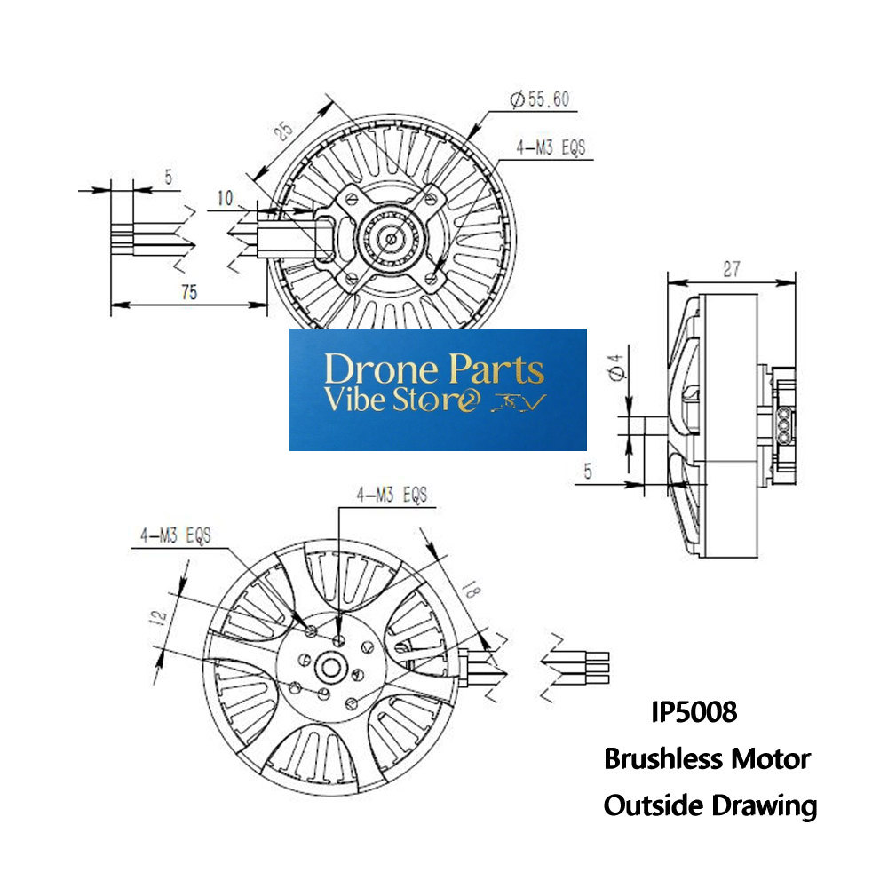 Photography Lighting Composition - Motore Brushless DParts1IP5008 KV370 per Droni