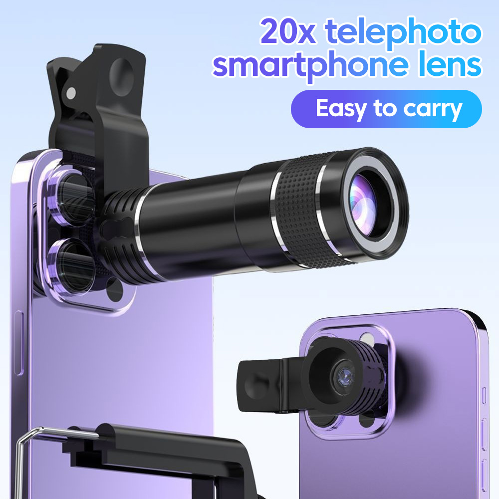 Photography Lighting Definition - Obiettivo Teleobiettivo Universale 20x per Telefono,