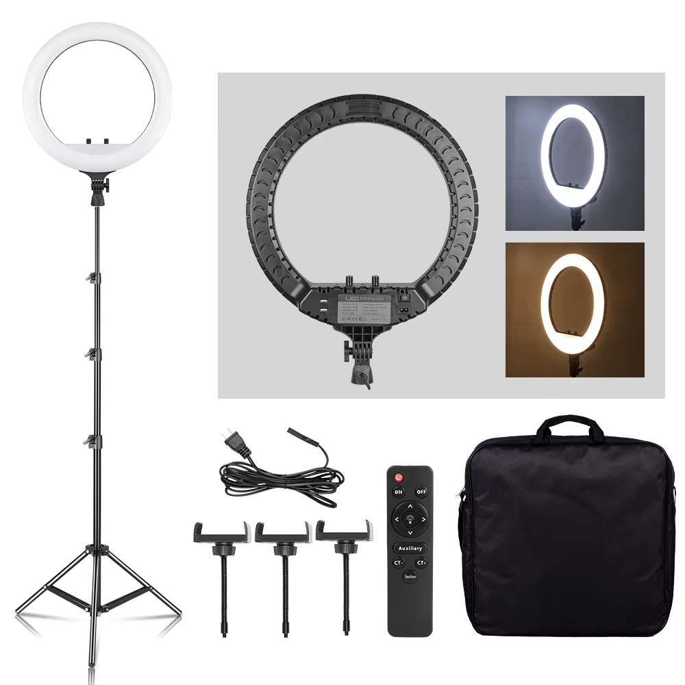 Lampada LED ad anello da 18 po - Photography Lighting Circle recensione e prezzo