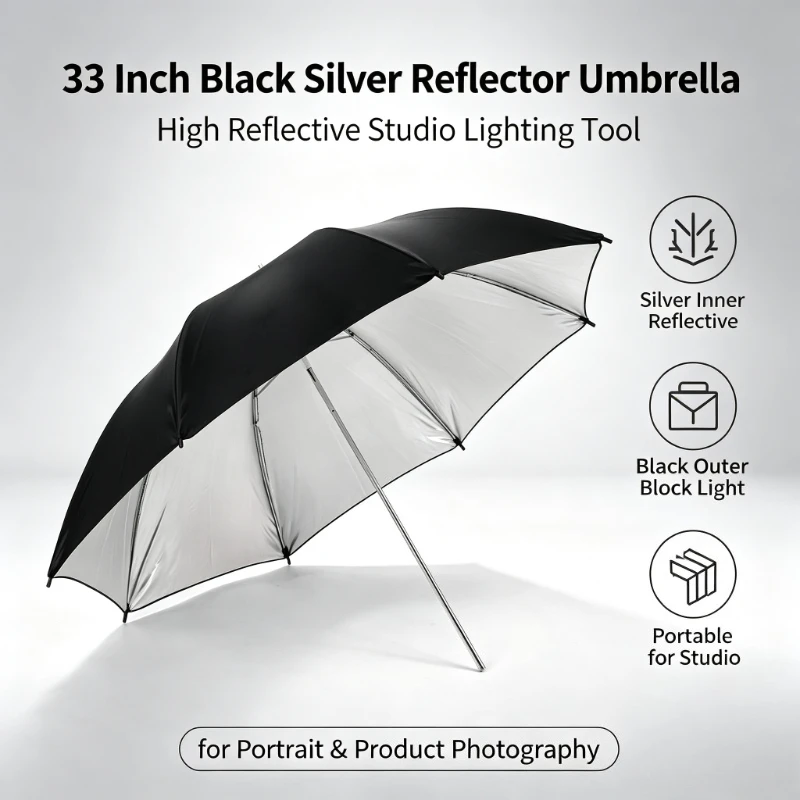 Ombrello Riflettente Nero Dure - Photography Lighting With Umbrella recensione e prezzo