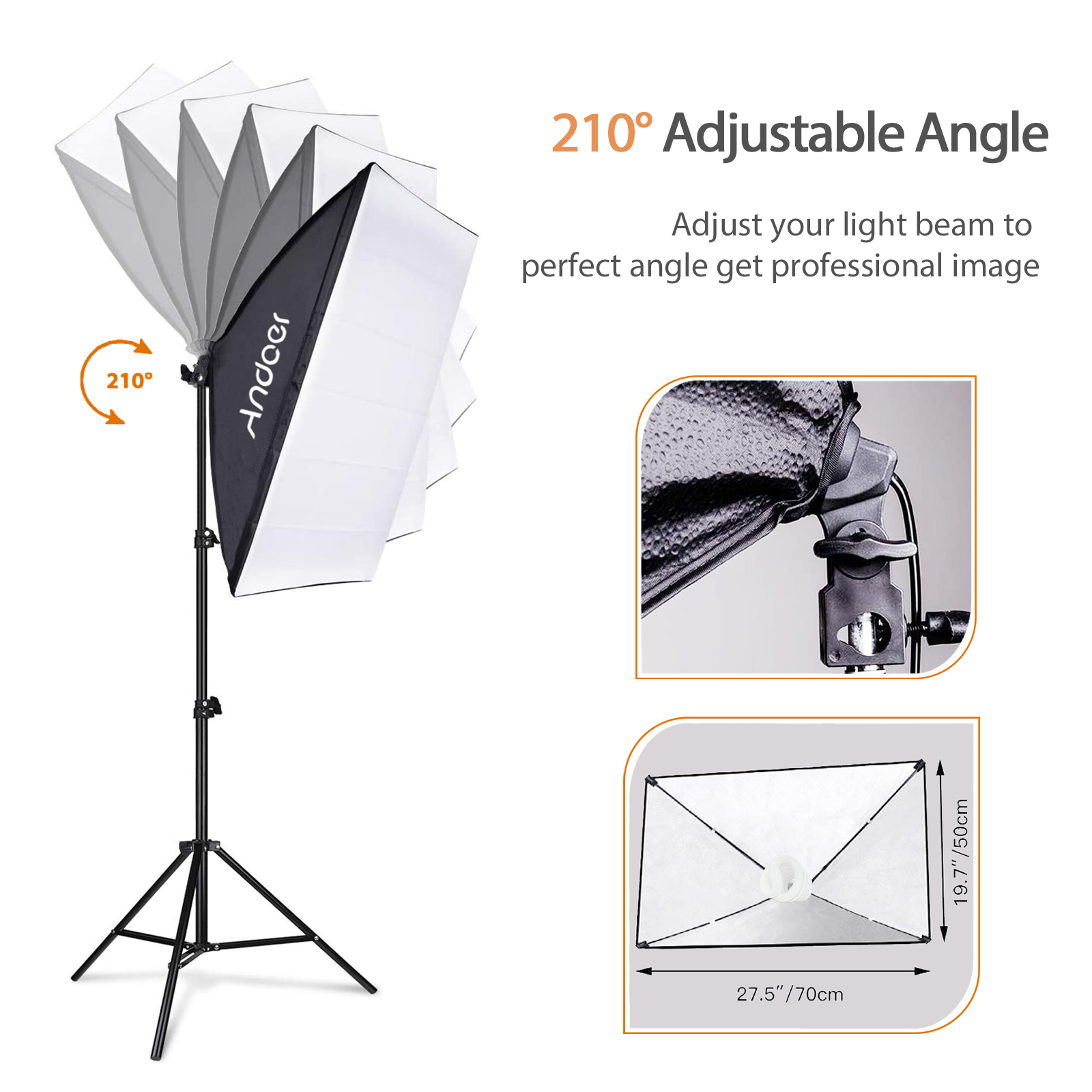 Andoer Studio Fotografia Kit l - Portrait Photography With Lighting recensione e prezzo