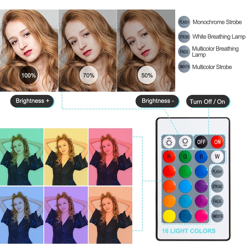 Anello luminoso RGB da 10 poll - Photography Lighting Overhead recensione e prezzo