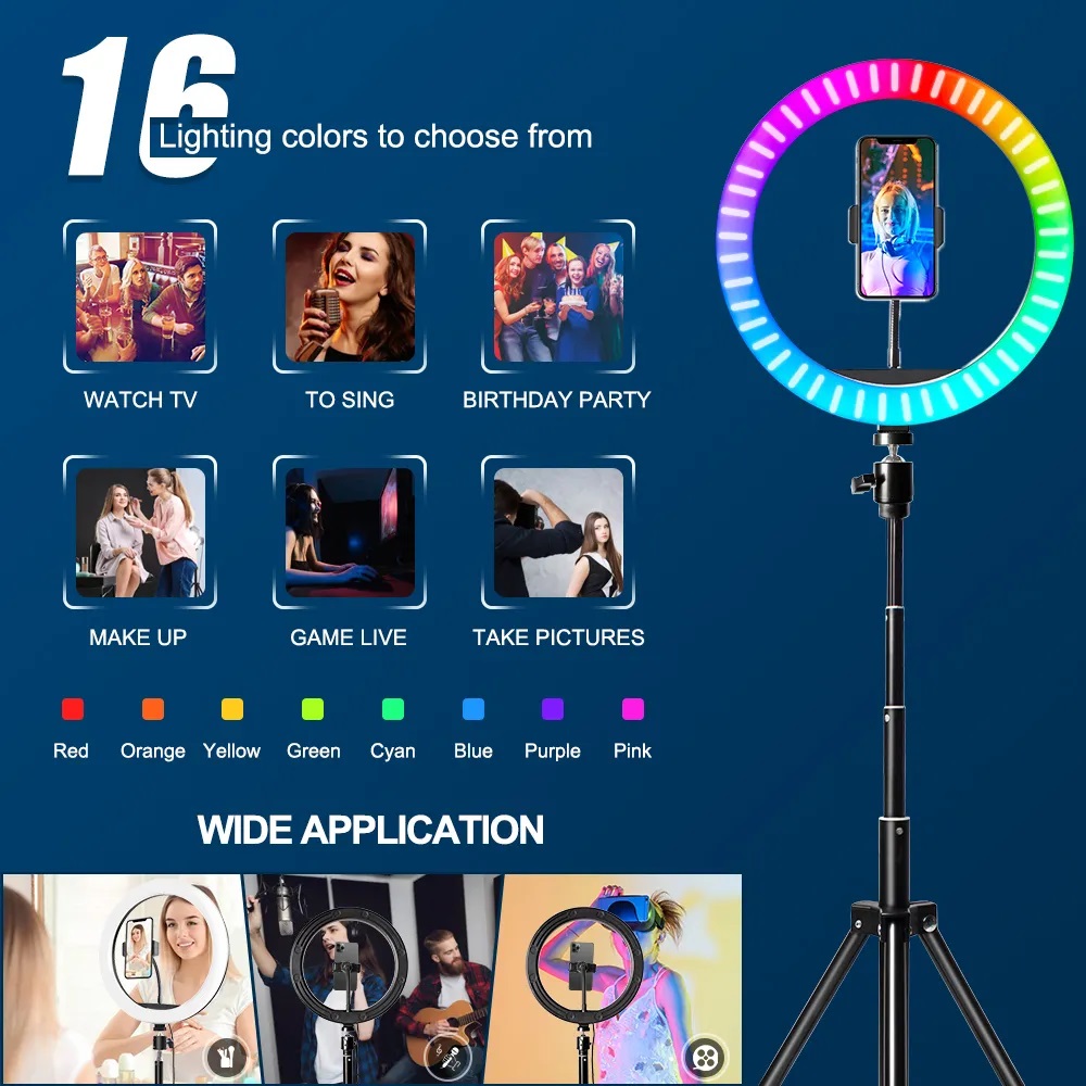 Anello luminoso RGB da 10 poll - Photography Lighting Overhead recensione e prezzo