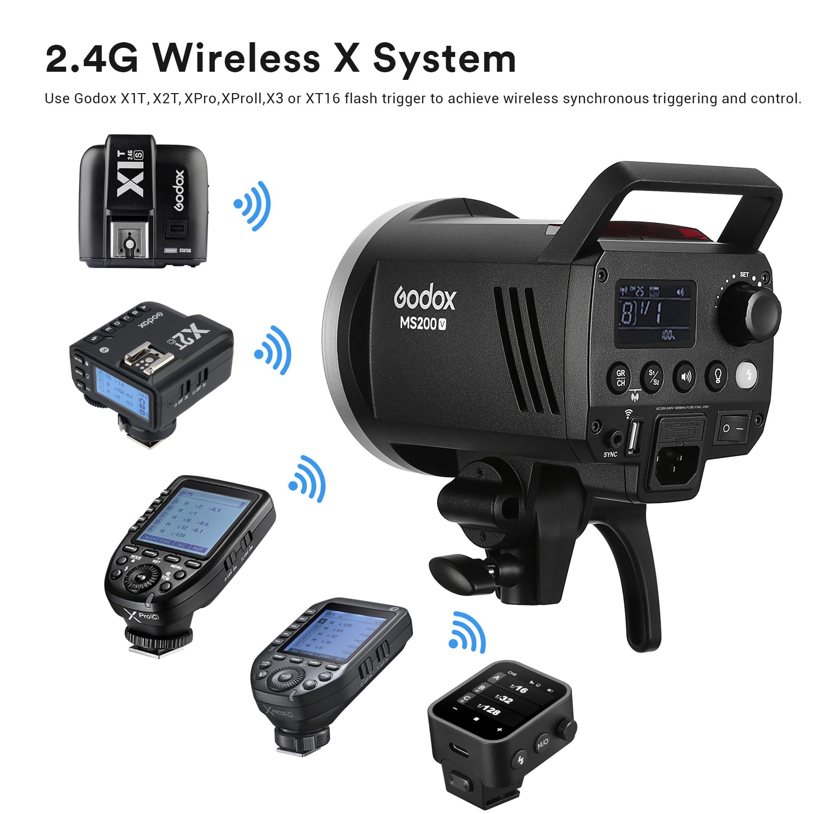 Godox MS200V Studio Strobe Fla - Portrait Photography With Lighting recensione e prezzo